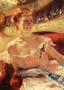 Mary Cassatt, Woman with a Pearl Necklace in a Loge